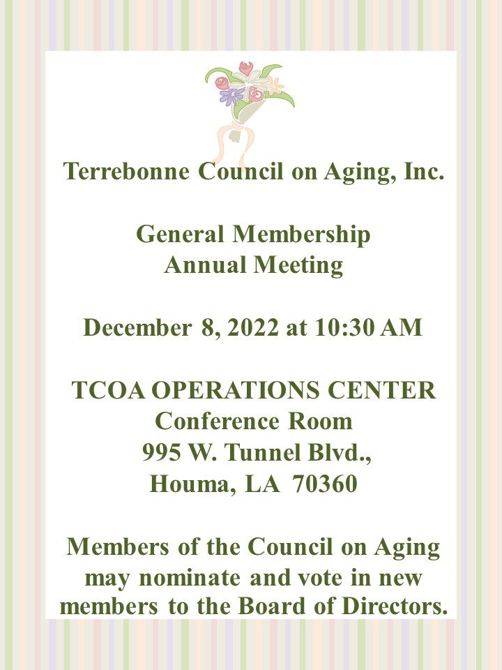 General Membership Annual Meeting Flyer Notice (003)